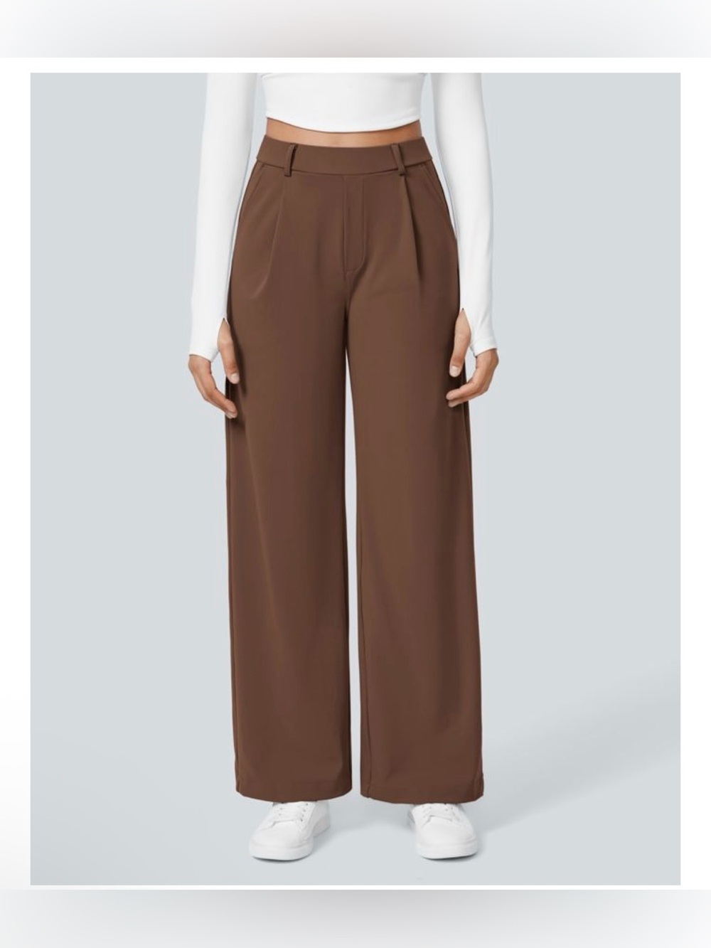 🤎🤎NWT HALARA Autumn Chestnut High Waisted Straight Leg Work Pants